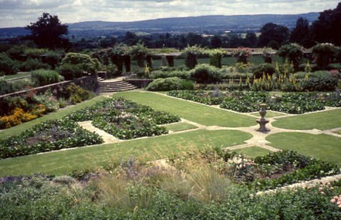 Hestercombe gardens, the parterre designed by Gertrude Jeckyll and Edwin Lutyens, Somerset, UK